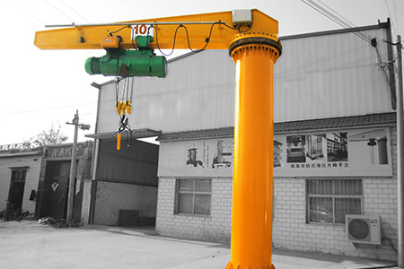 Column mounted jib crane