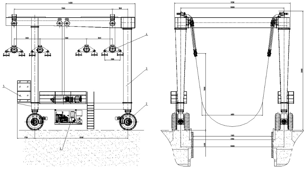 yacht crane